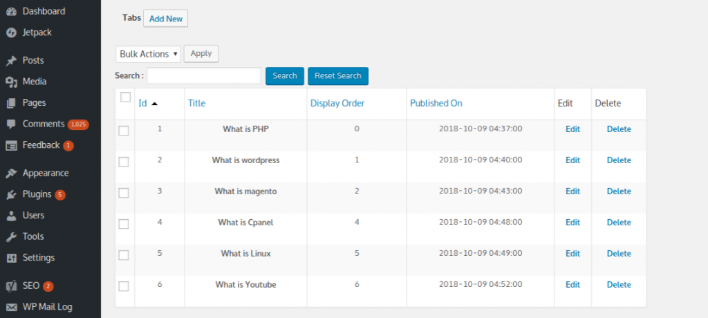 Best WordPress Responsive Tabs Plugin - I13 Web Solution