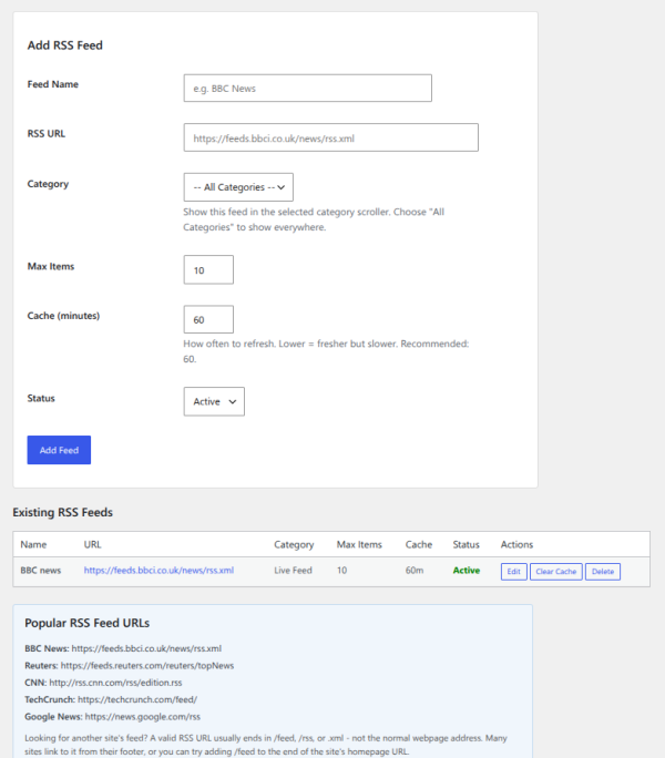 Vertical News Scroller Plugin for WordPress – RSS Feed & News Ticker ...