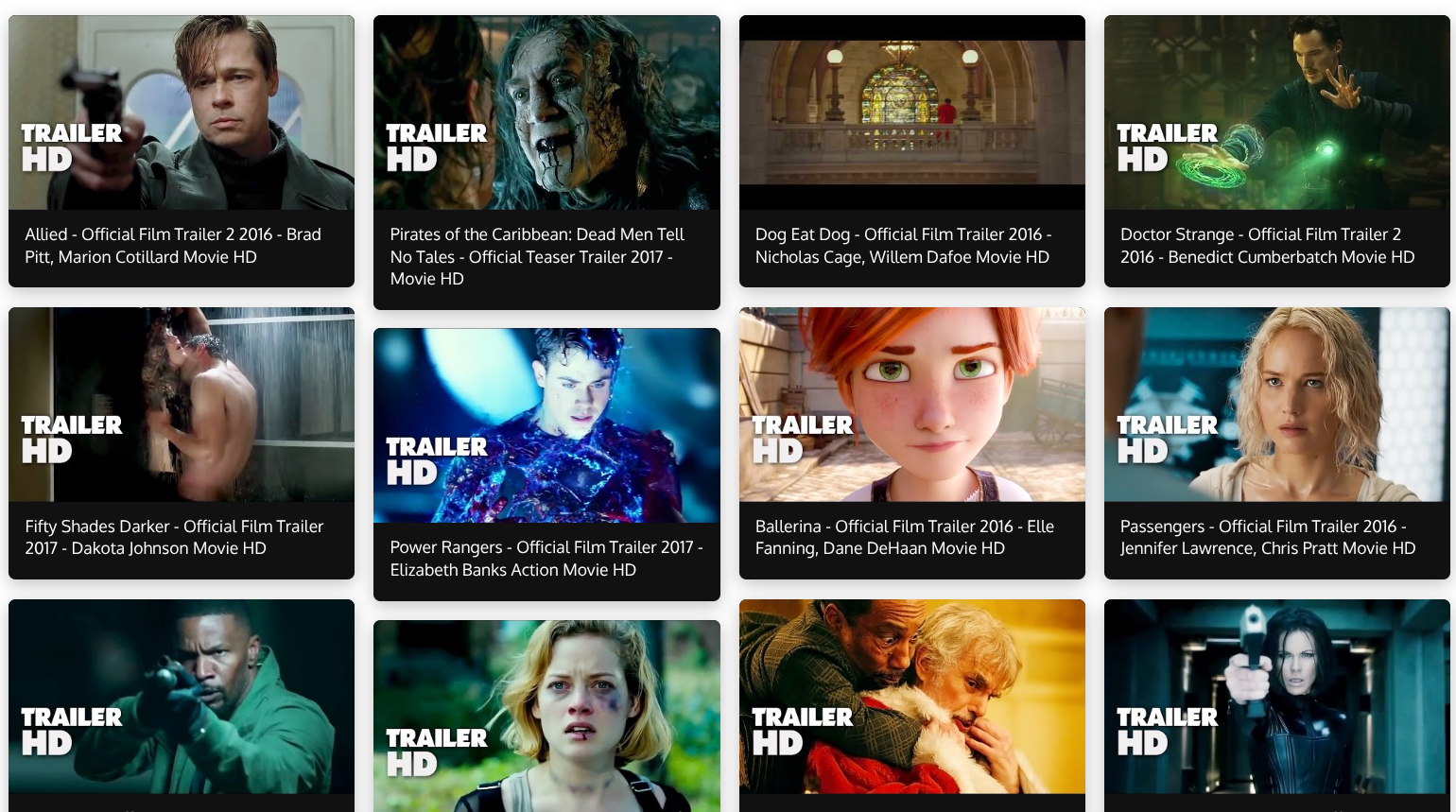 Justified video grid layout on mobile