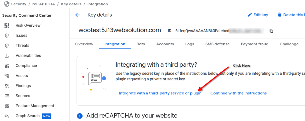 Integrate with a third-party service or plugin link