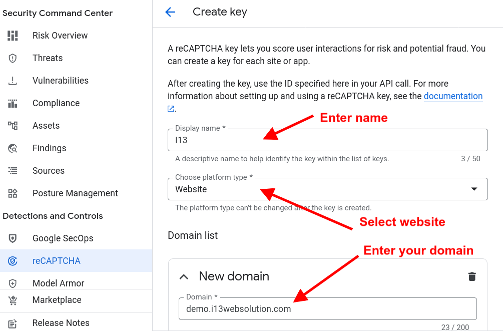 how_to_get_recaptcha_enterprise_key_setp10