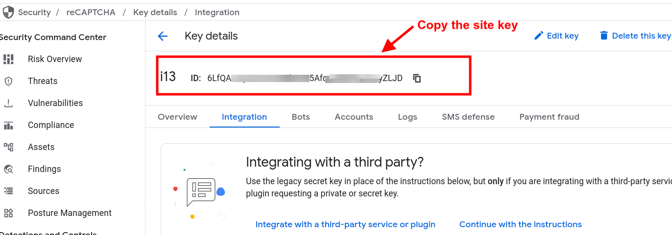 how_to_get_recaptcha_enterprise_key_setp13