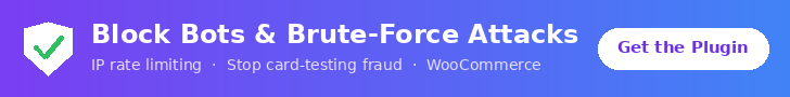 Block bots and brute - force attacks 