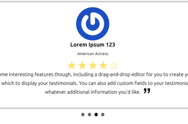 Testimonial submission form on the WordPress frontend