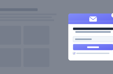 Newsletter signup popup on a WordPress website with email field and GDPR consent checkbox